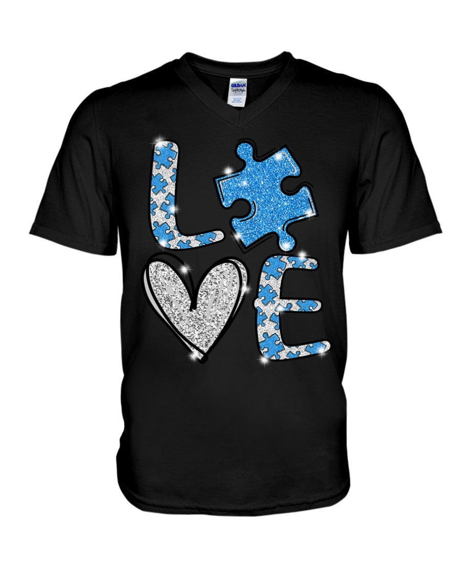 Love - Autism Awareness T-shirt and Hoodie 0921