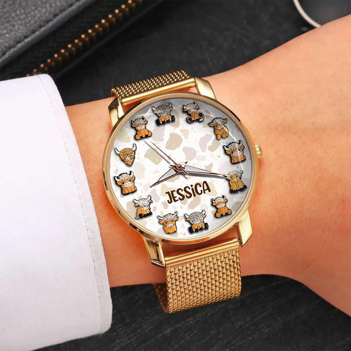 Just A Girl Who Loves Highland Cow - Personalized Highland Cow Women Hand Watch
