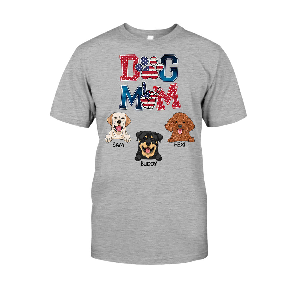 American Dog Mom - Personalized Dog T-shirt & Hoodie