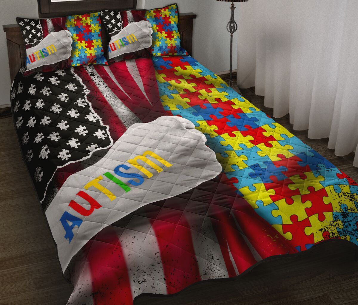 Autism Awareness Quilt Set 0921