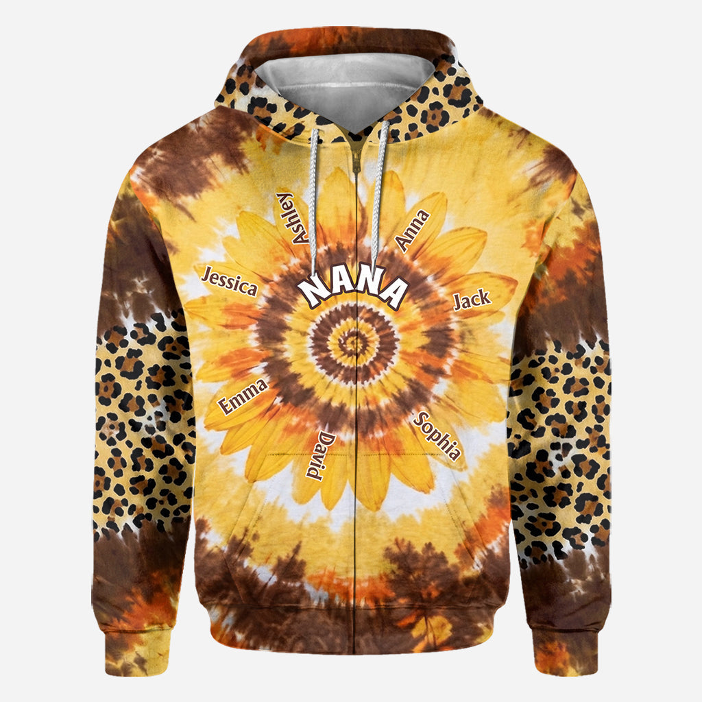 Grandms's Little Sunflower - Personalized Grandma All Over Shirt