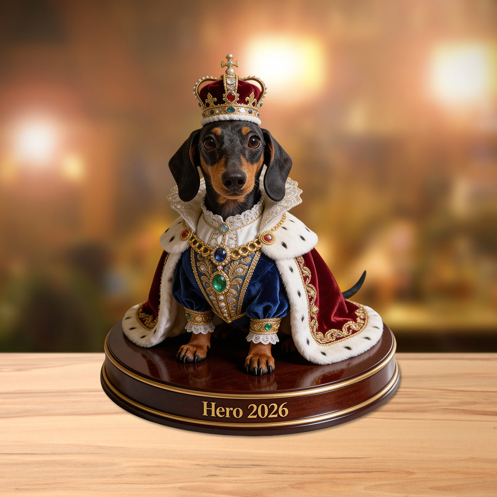 Custom From Any Photos, Royal Style, Pet Lovers Gift - Personalized Dog Custom Shaped Acrylic Plaque