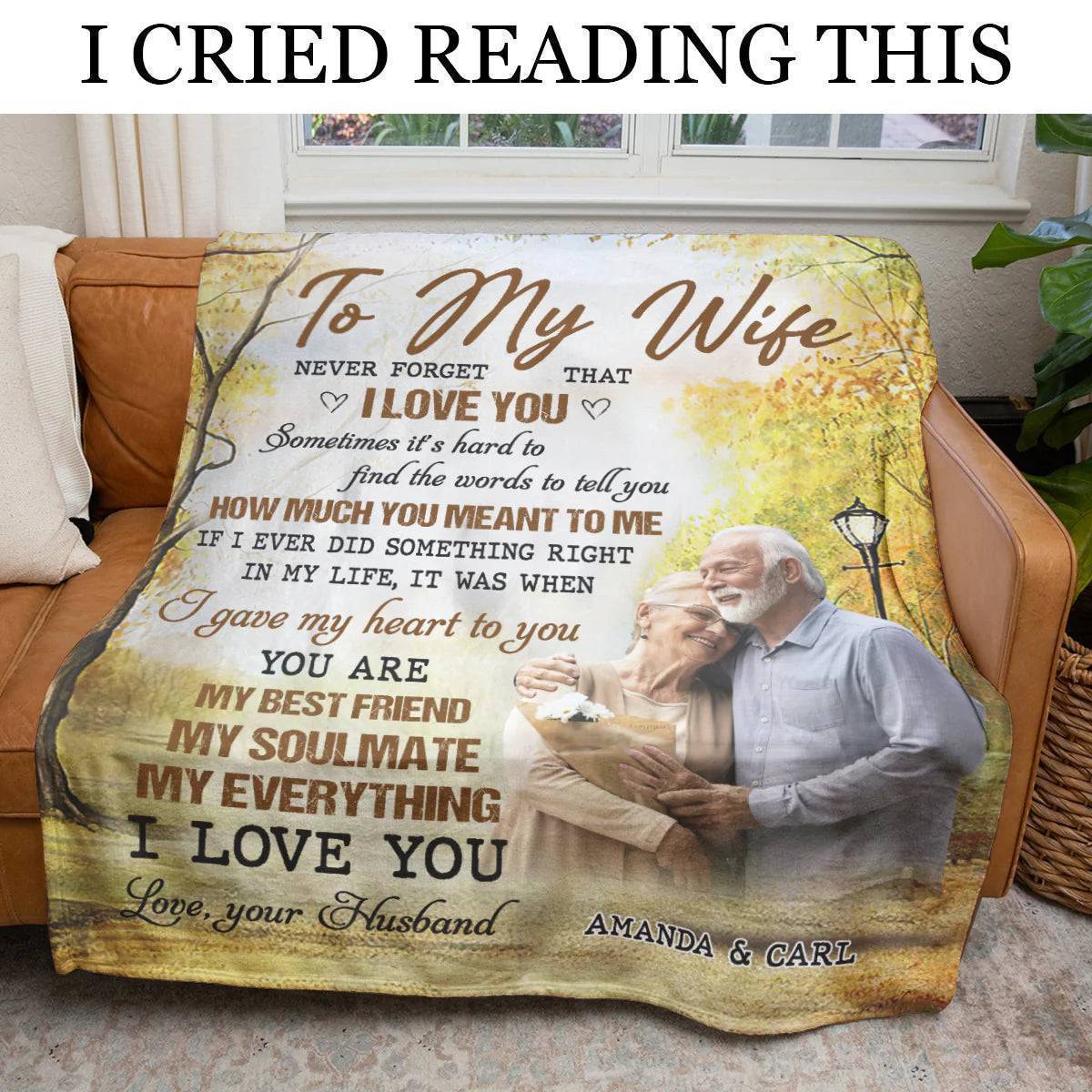 Personazlied Custom Gift For Wife - To My Wife Never Forget That I Love You - Fleece/Sherpa Blanket