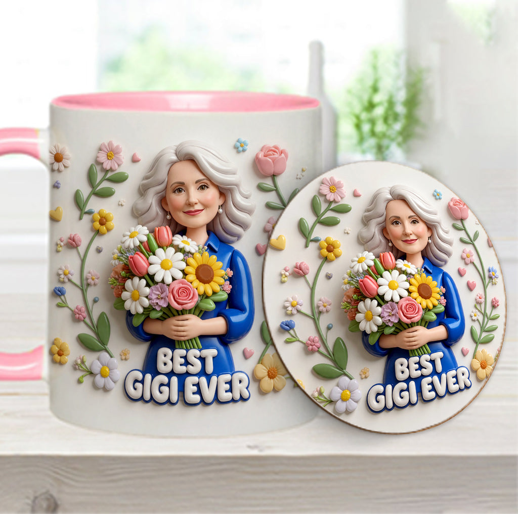 Custom Any Photo - Personalized Mother Accent Mug & Coaster