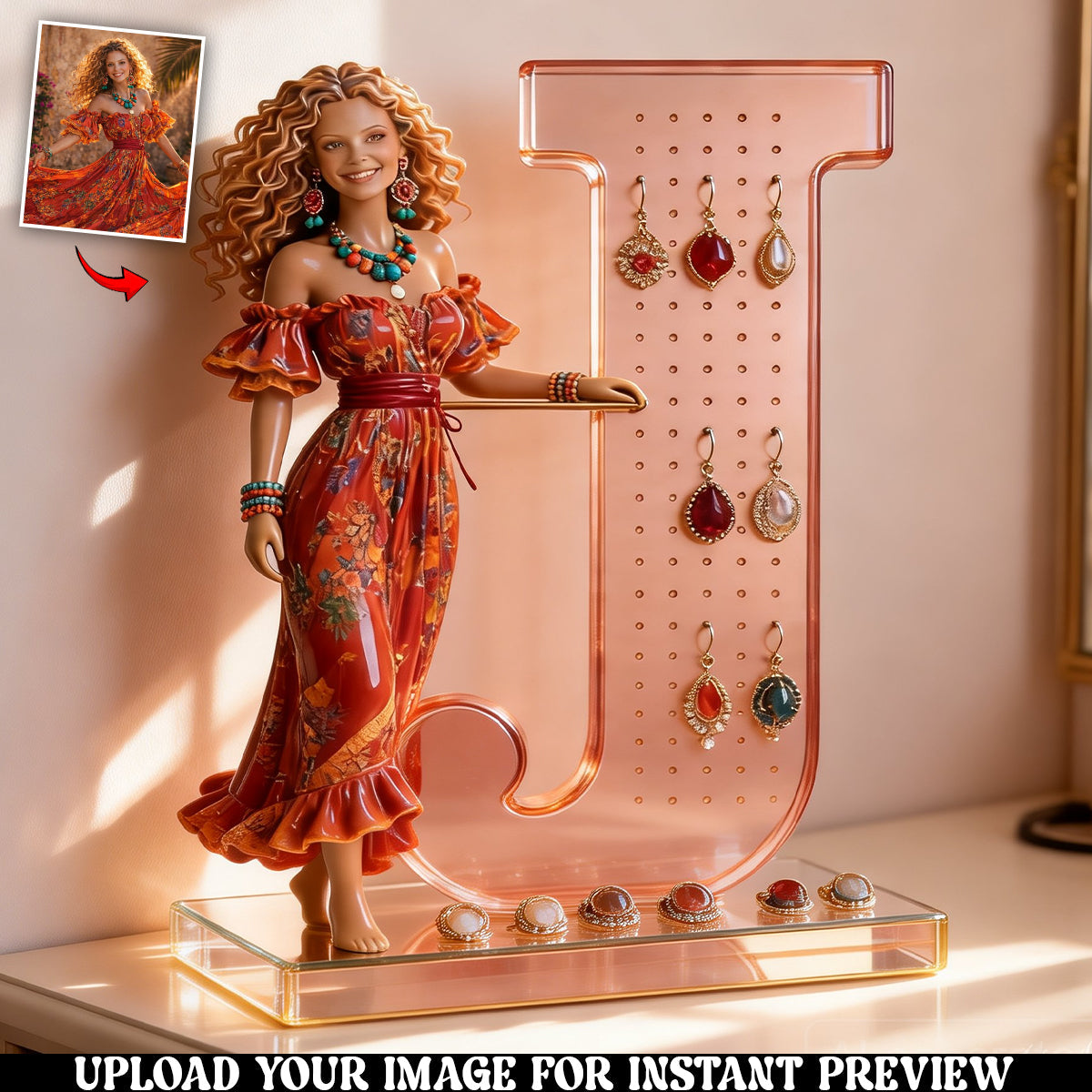 Free Spirit - Personalized Hippie Jewelry Holder