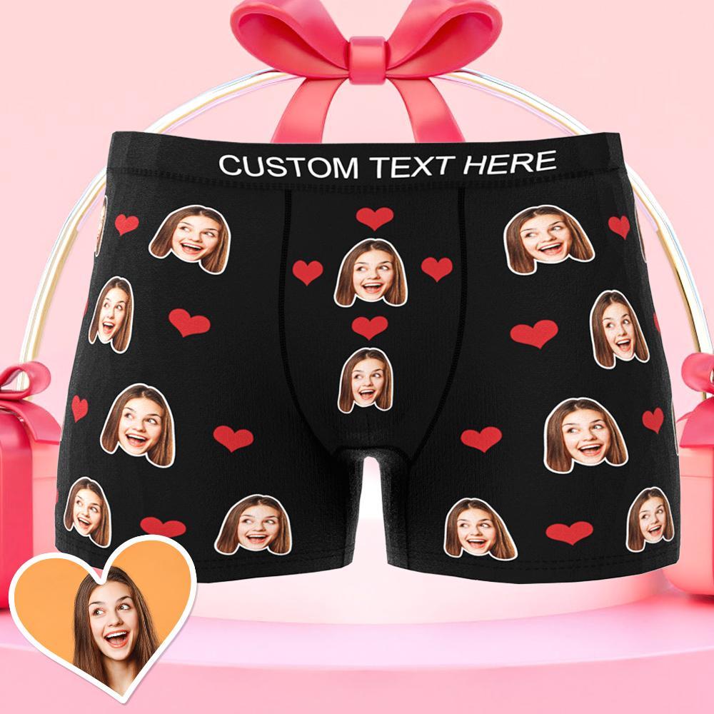 Custom Wife Or Girlfriend Face Boxers - Personalized Couple Men's boxer briefs