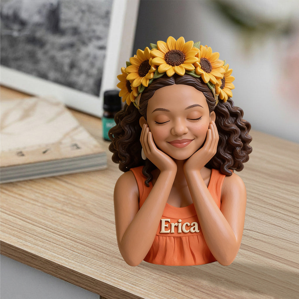 Any Flower Unique Gift - Personalized Self Love Premium 3D Figurine