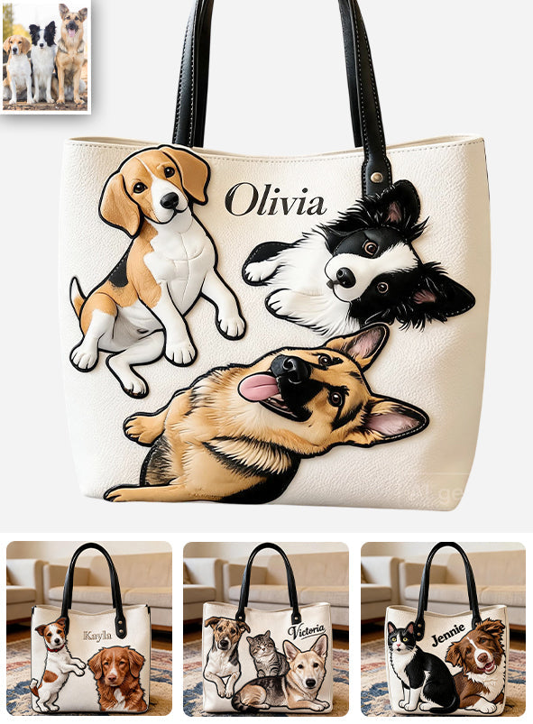 Furry Friends Tote - Personalized Dog Tote Bag