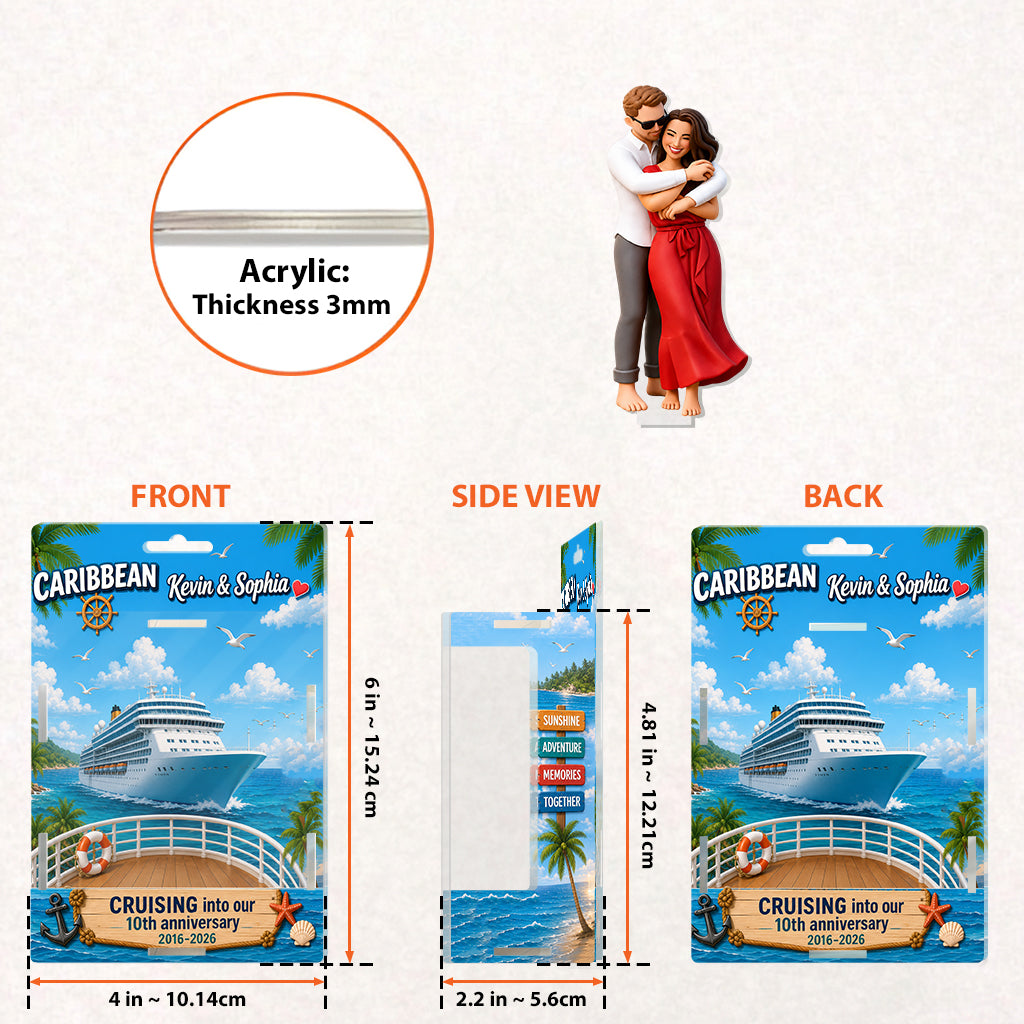 Any Photo Cruise Memories - Personalized Cruising Acrylic Display Box