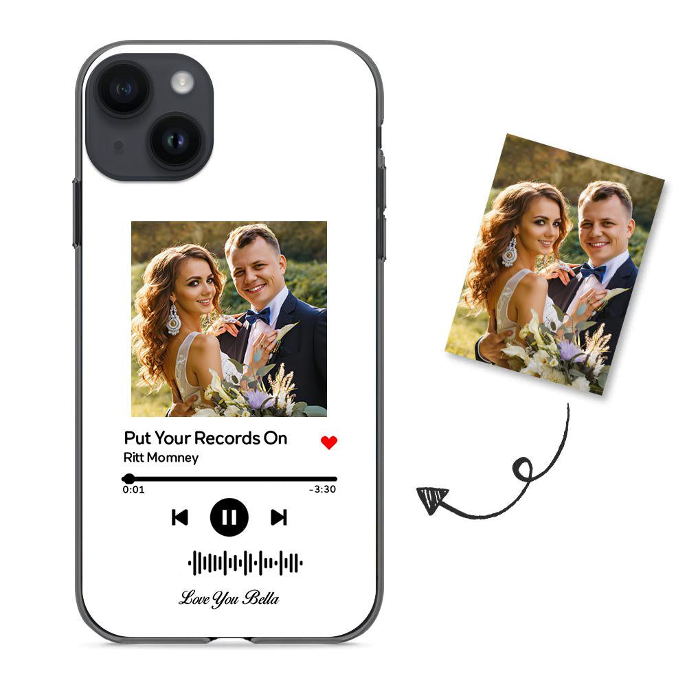 Music Code Song Photo Custom - Personalized Music Code Phone Case