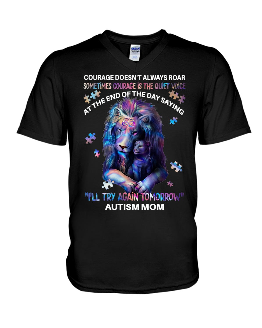 Lion Autism Mom - Autism Awareness T-shirt and Hoodie 0921