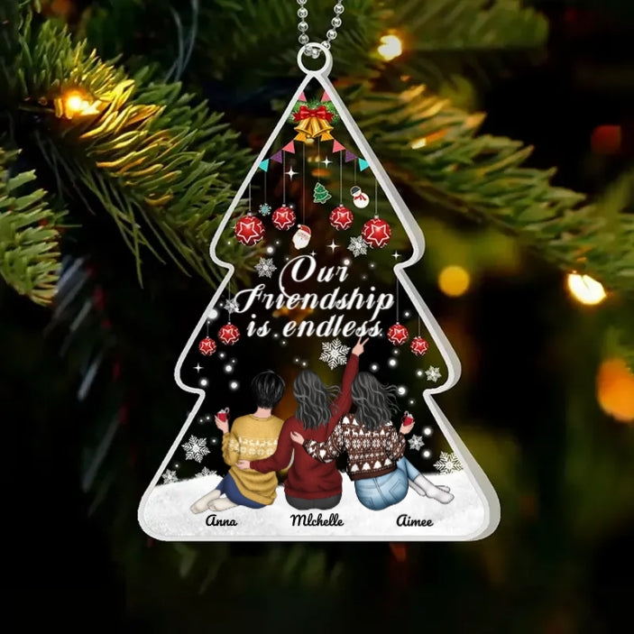 Besties Forever - Our Friendship Is Endless - Cup,Ornament, Beauty Tools, Jewelry - Christmas Gift