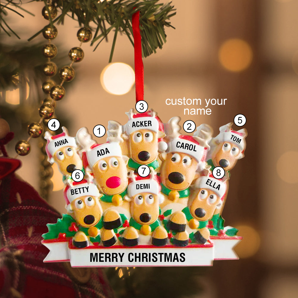 Any Family Name - Personalized Family Gift Ornament