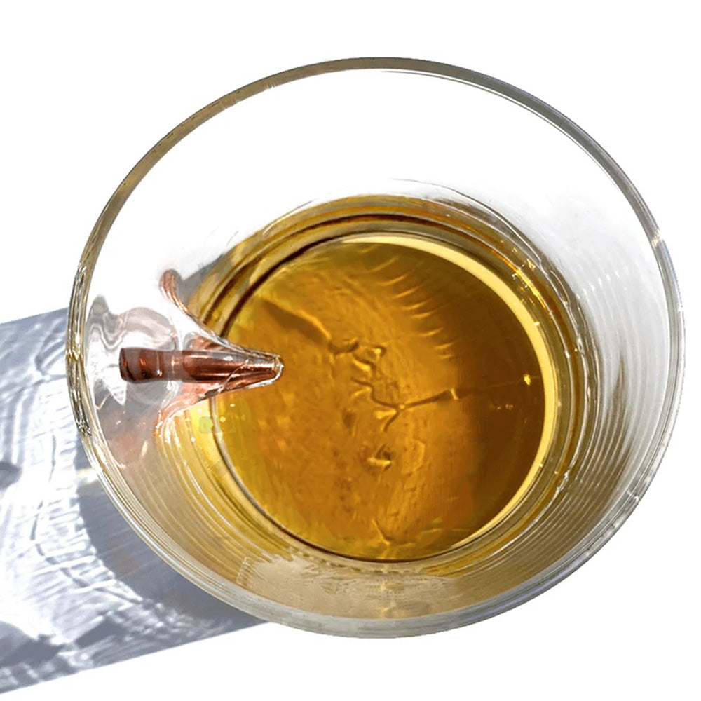 I Would Totally Take A Bullet For You - Personalized Couple Bullet Whiskey Glass