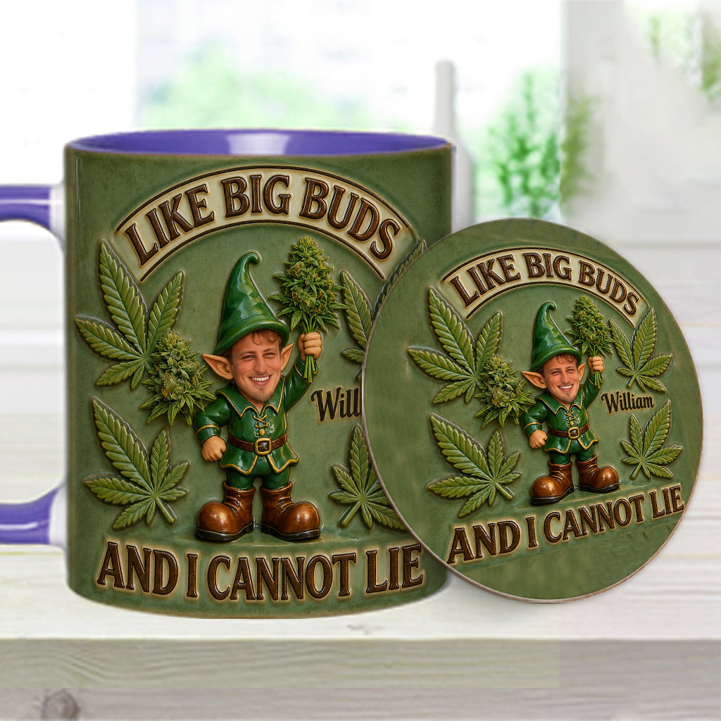 I Like Big Buds - Personalized Weed Accent Mug & Coaster
