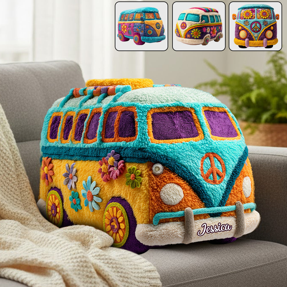 Hippie Souls - Personalized Hippie Shaped Pillow