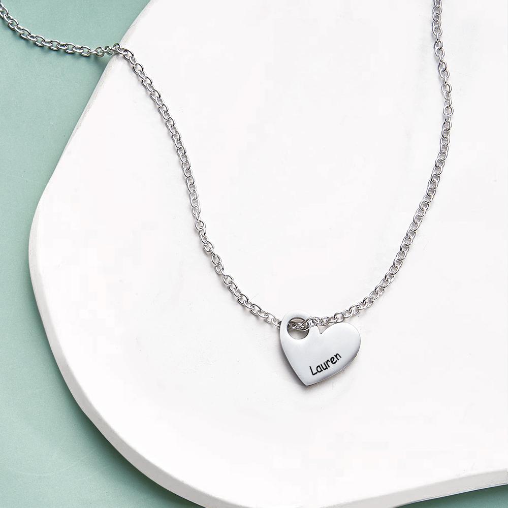 Any Name - Personalized Name Heart Necklace
