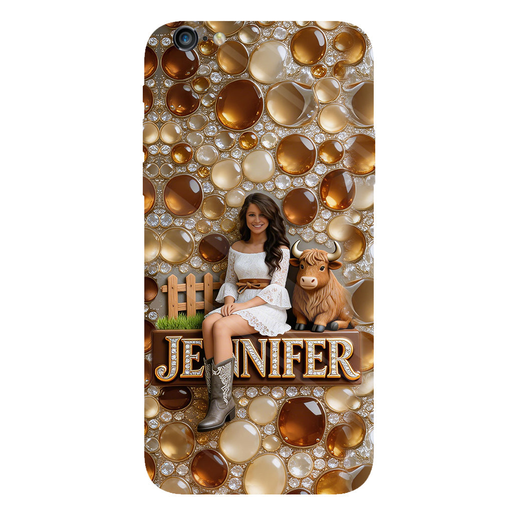 Just A Girl Who Loves Highland Cows - Personalized Highland Cow Full Print Phone Case