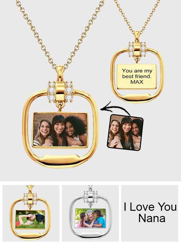 Any Photo - Personalized Photo Engraved Necklace