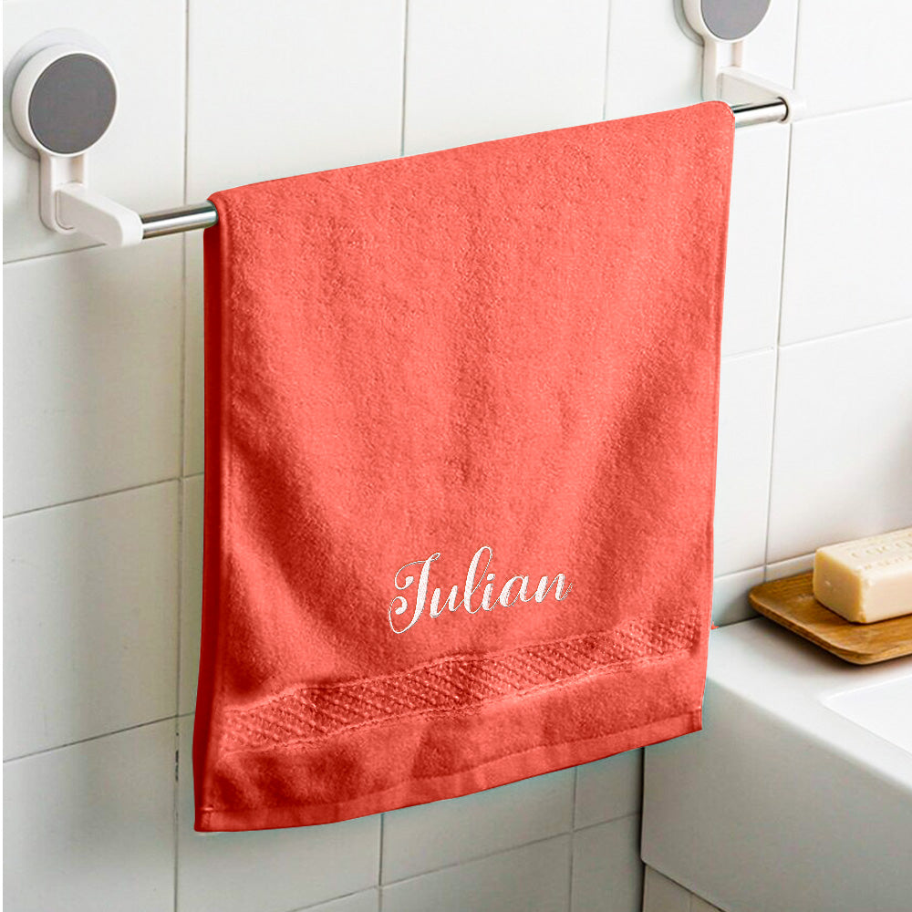 Name Embroidery - Personalized Embroidered Towel