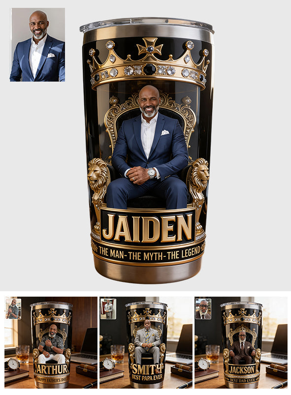 Custom Any Photo The Best Dad/Grandpa/Uncle... - Personalized Father Tumbler