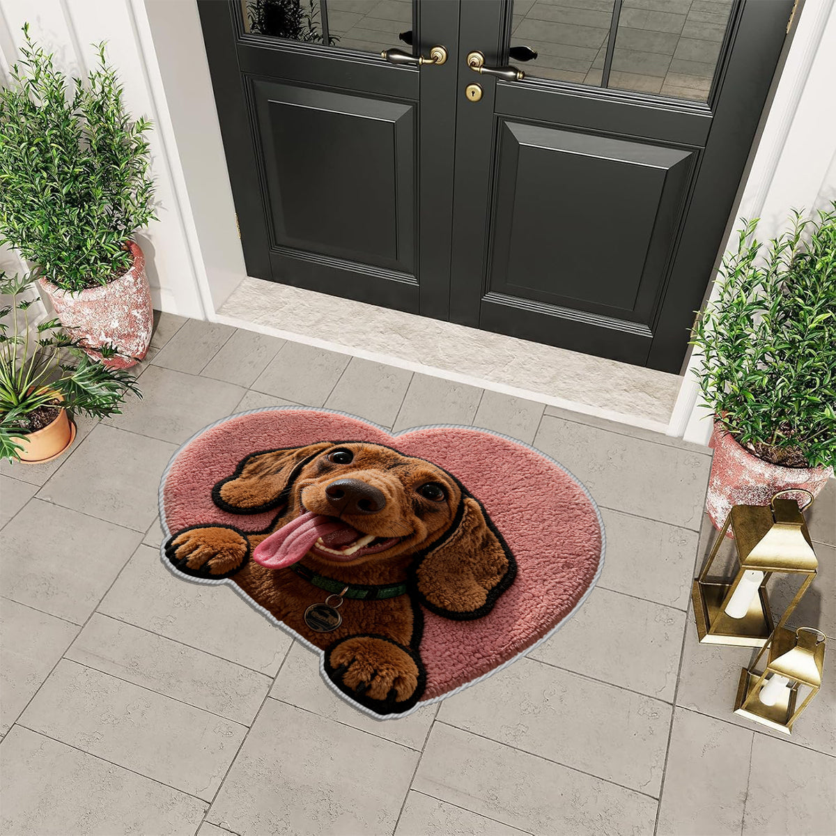 Gift for Pet Owner - Personalized Dog Non-Slip Tufted Rug