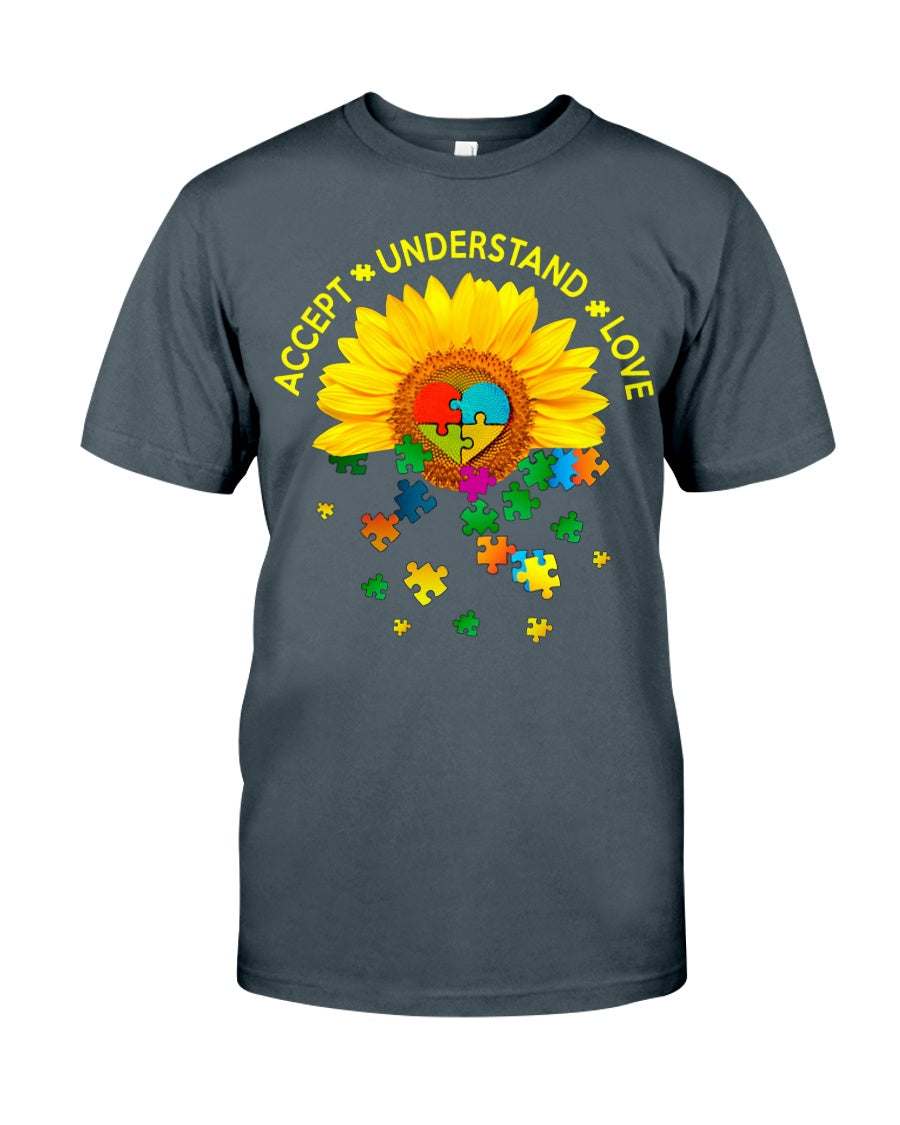 Autism Accept Understand Love - Autism Awareness T-shirt and Hoodie 0921