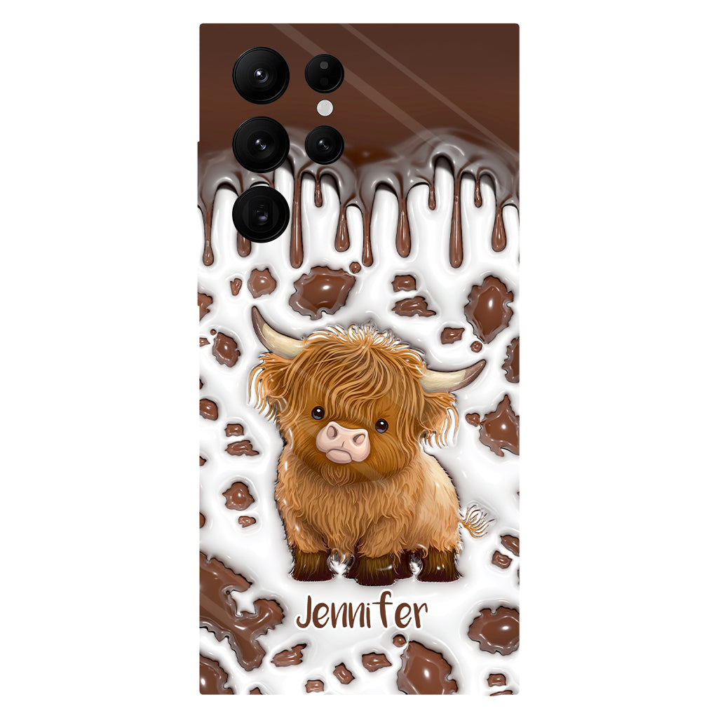 Just A Girl Who Loves Highland Cow - Personalized Full Print Phone Case
