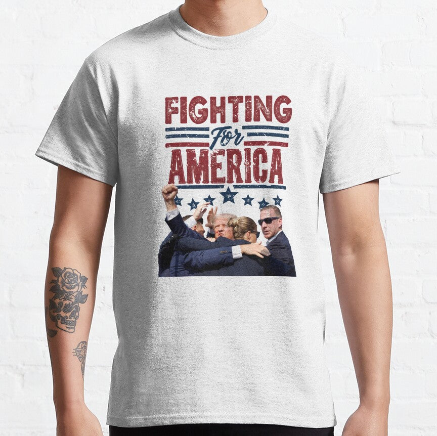 Bulletproof T-shirt, Never Surrender Shirt, Fight For America T-shirt, Retro Rally Shirt, Fight Fight Fight Shirt T-shirt & Hoodie
