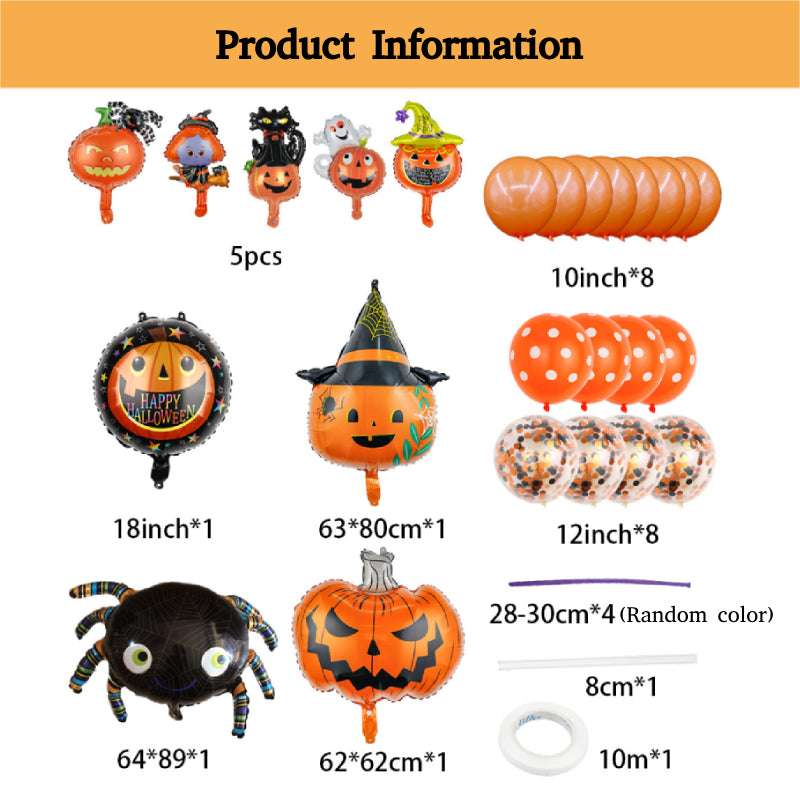Happy Halloween - Halloween Party Balloons Set