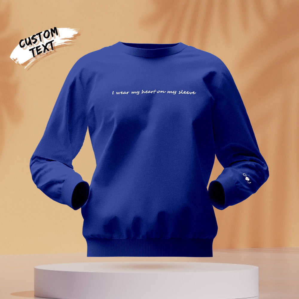 Custom Text - Personalized Couple Sweatshirt