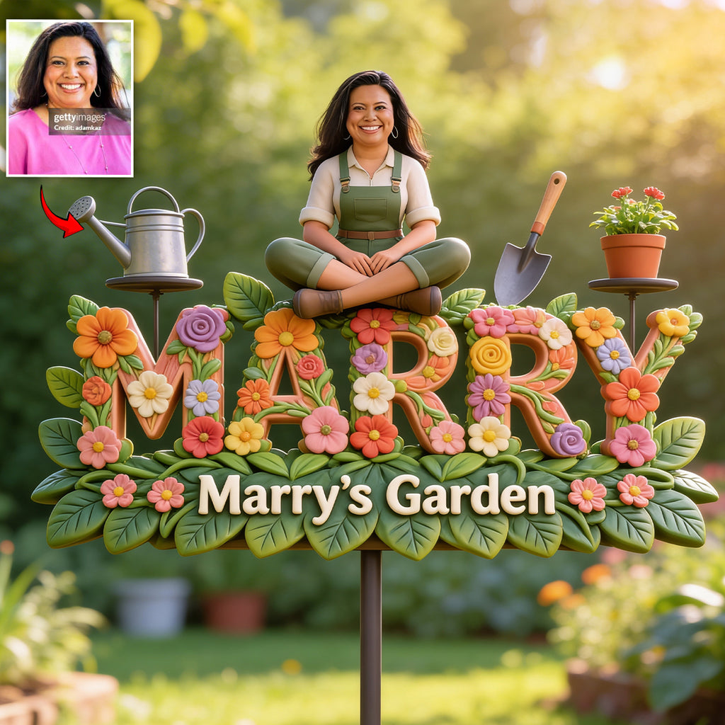 Gardening Lovers Gift - Personalized Gardening Acrylic Garden Sign/ Acrylic Plaque Sign