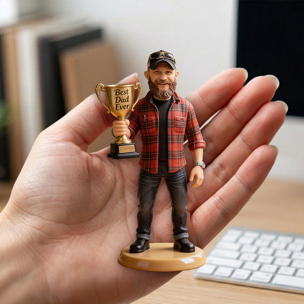 Best Dad Ever - Personalized Father Premium 3D Figurine