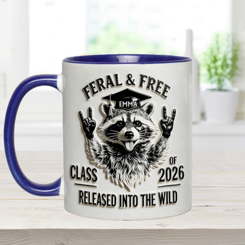 Funny Graduation Gifts - Personalized Graduation Accent Mug