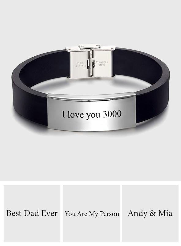 Any Text - Personalized Leather Bracelet