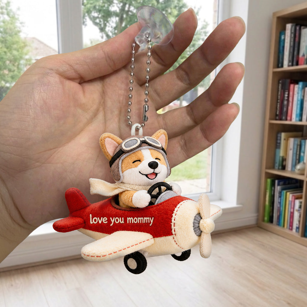 Dog Lovers Gift Idea, Pet Mom - Personalized Dog Plush Keychain