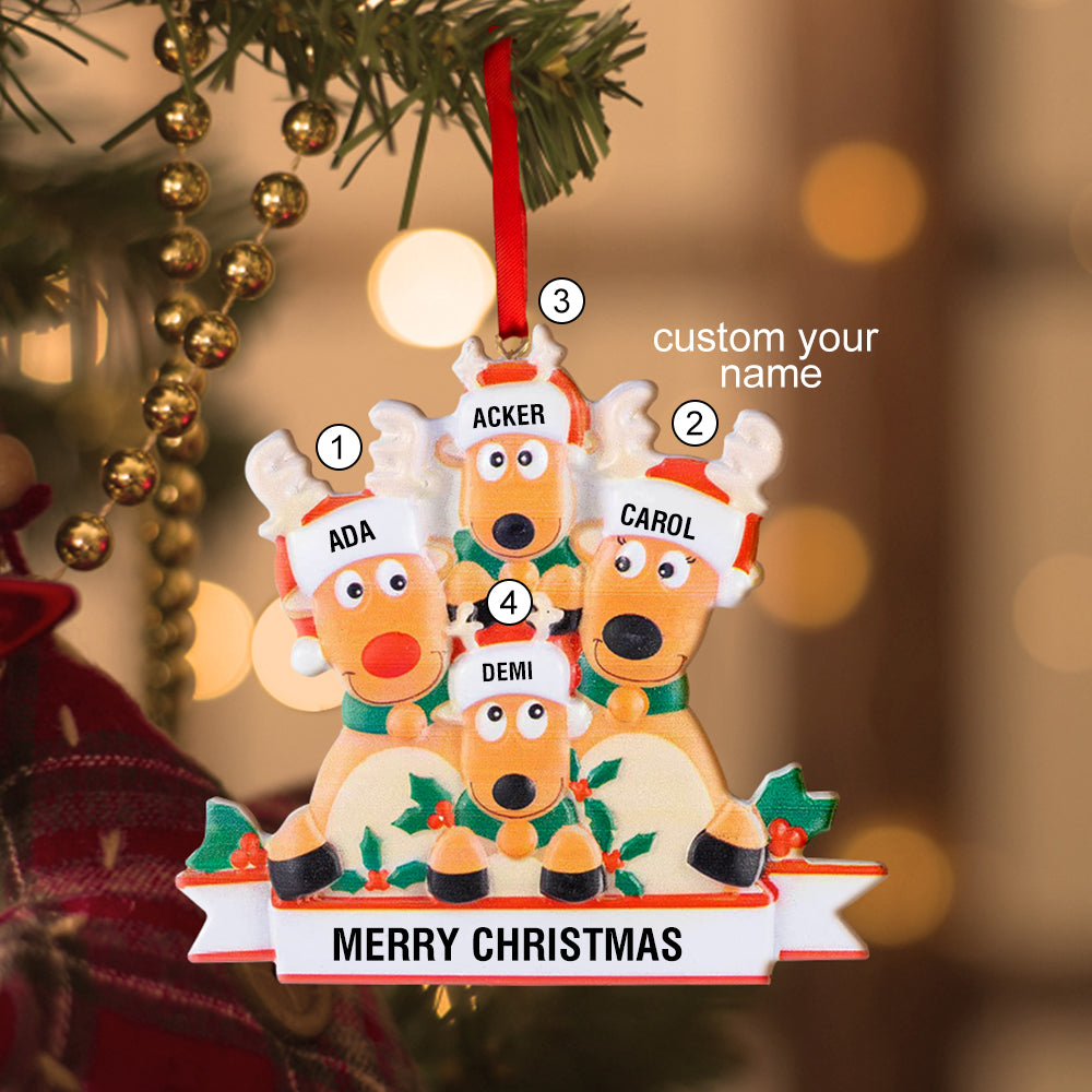 Any Family Name - Personalized Family Gift Ornament