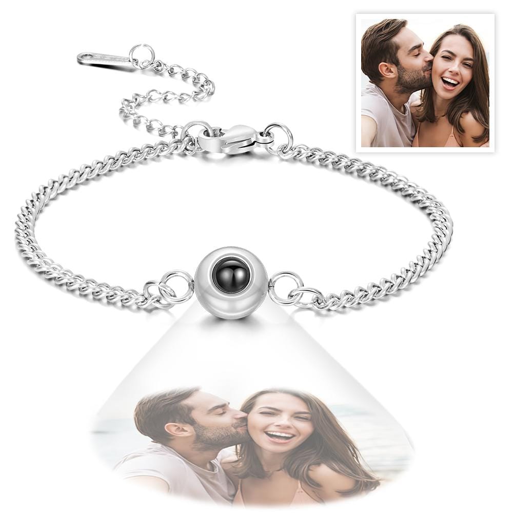 Any Photo - Personalized Titanium Steel Projection Bracelet