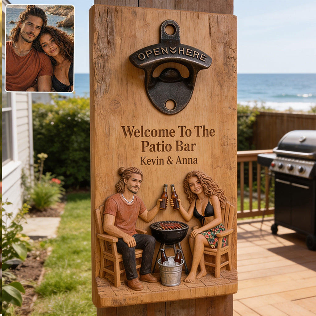 Cheers To Us - Personalized Beer Wall Bottle Opener