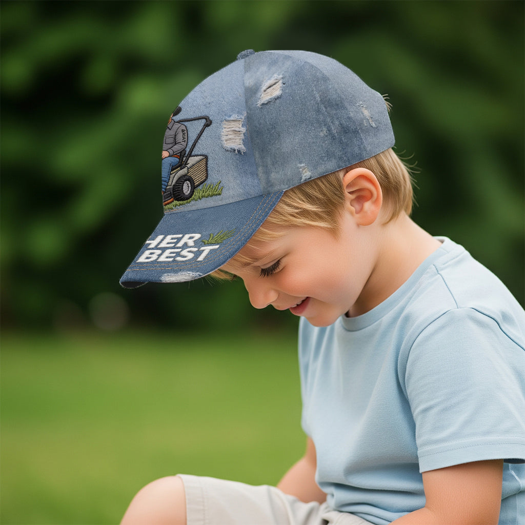 Father Mows Best - Personalized Father Classic Cap