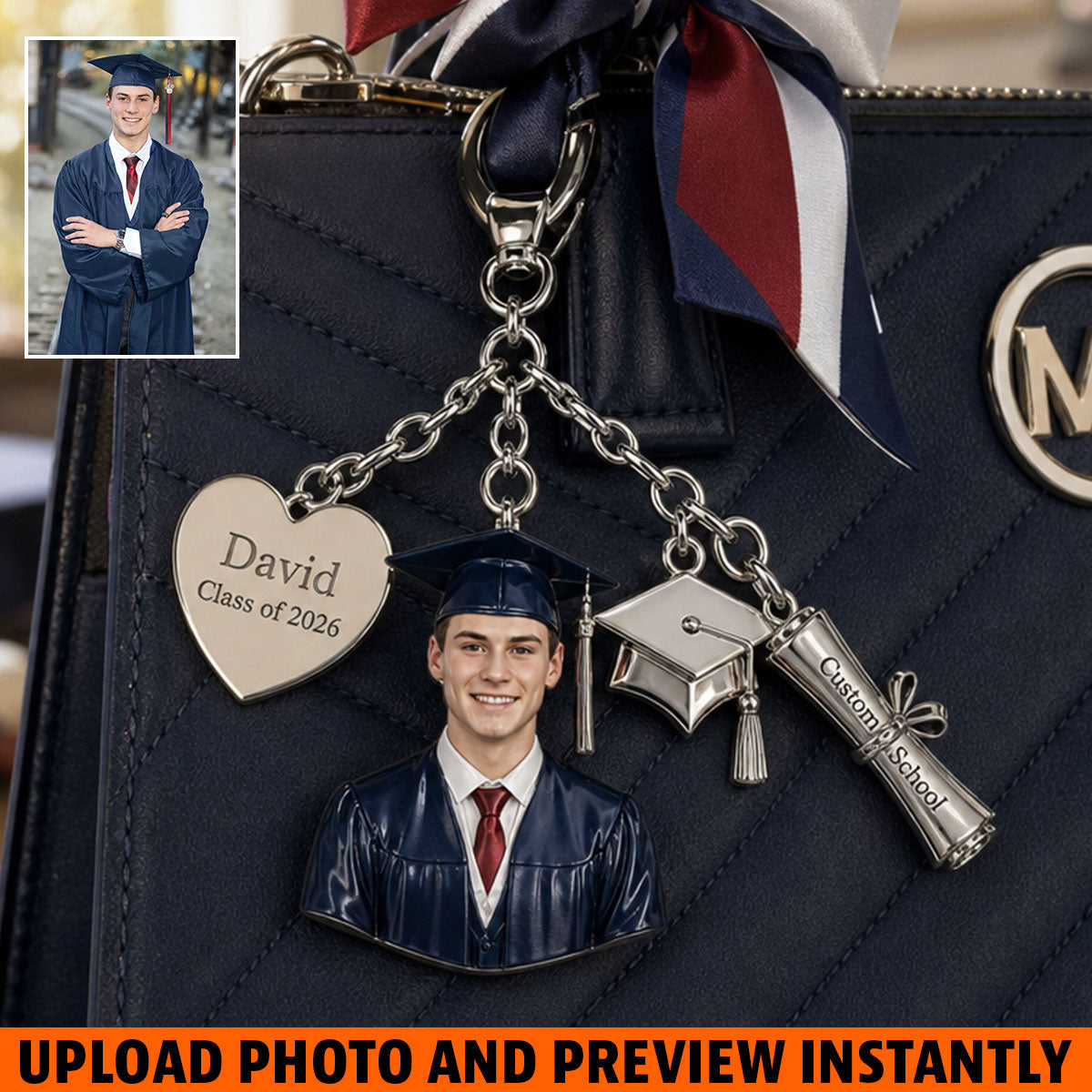 Class Of 2026 - Personalized Graduation Dangling Charms