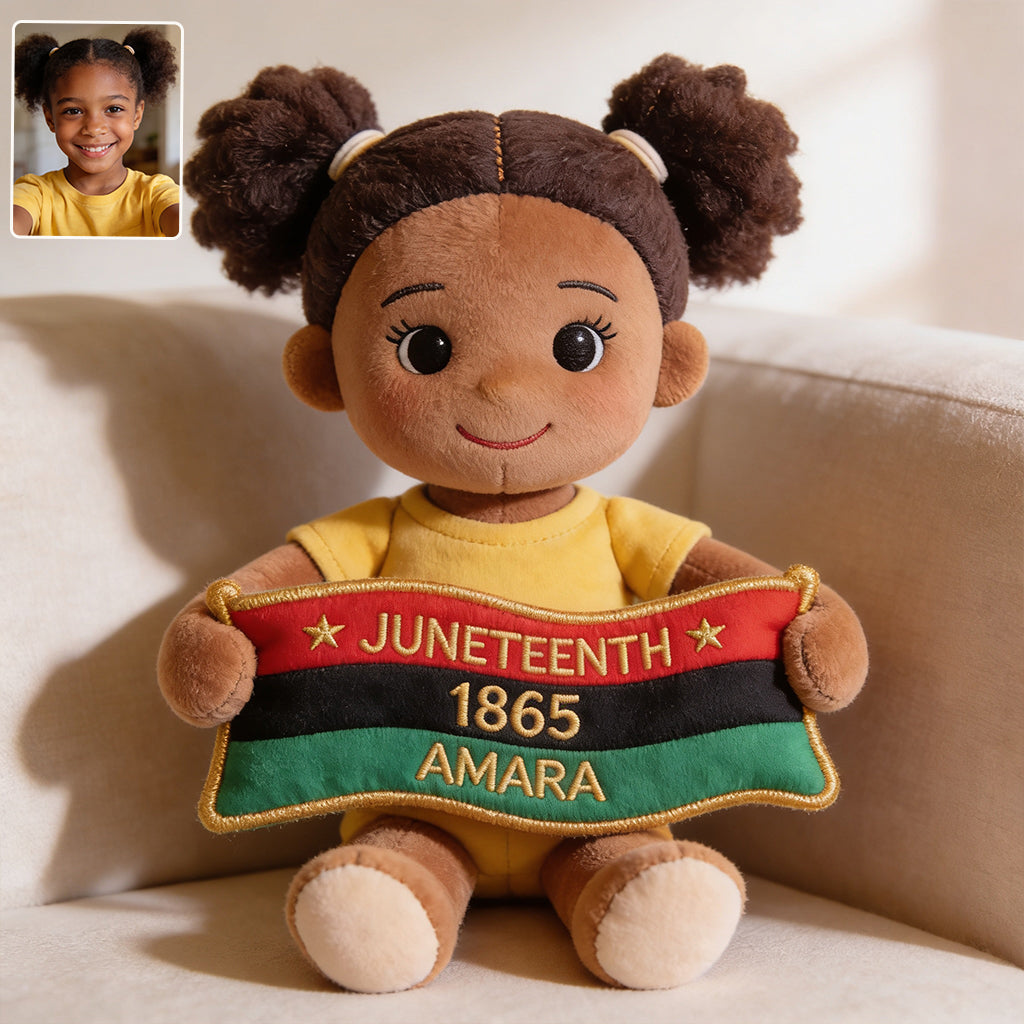 Celebrating Freedom 1865 - Personalized Juneteenth Premium Faux Fur Pillow