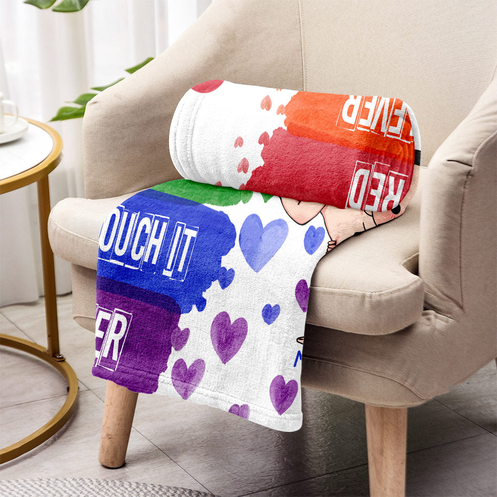 I Like Your Butt - Personalized LGBT Support Blanket