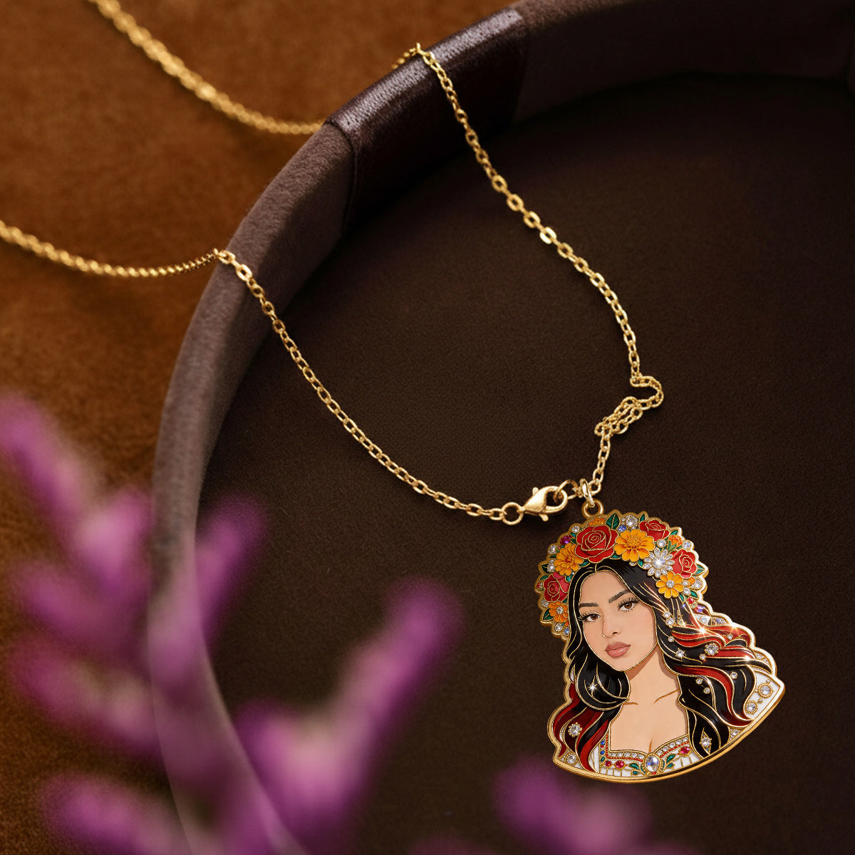 Cinco de Mayo Fiesta - Personalized Cinco de Mayo Pendant Necklace & Earrings Set
