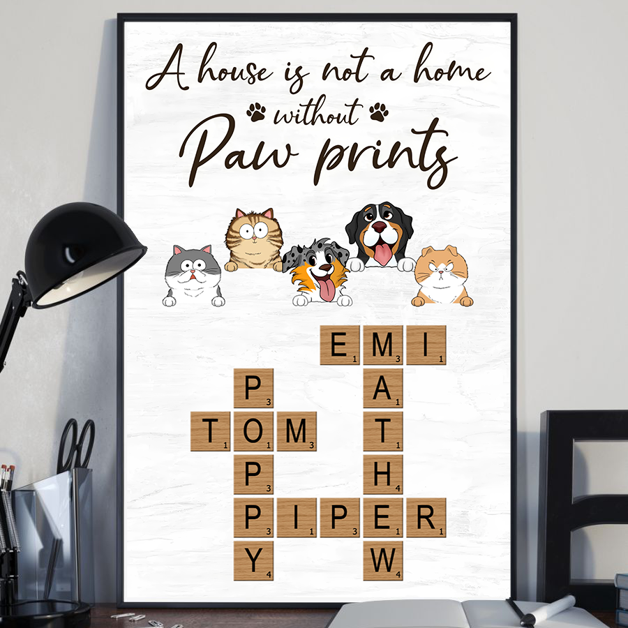 Personalized Pet Portrait Canvas/Poster - Ideal Gift for Pet Lovers