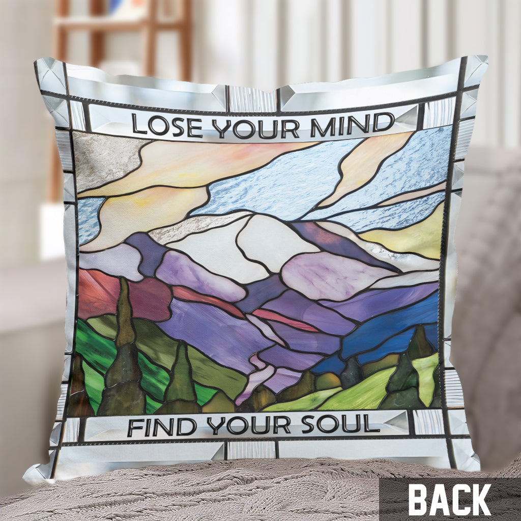 Lose Your Mind - Hiking Throw Pillow