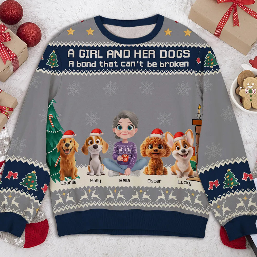 Custom Christmas Sweatshirt for Dog Lovers