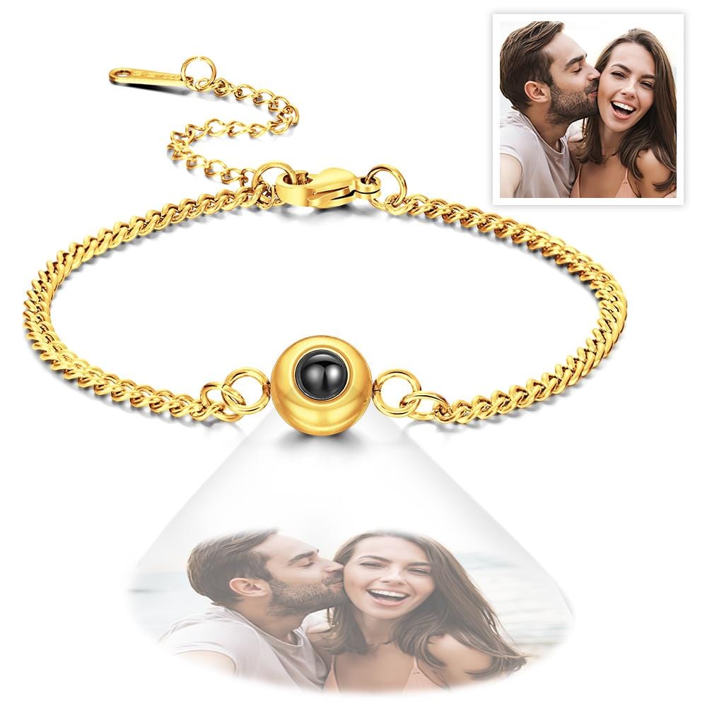 Any Photo - Personalized Titanium Steel Projection Bracelet