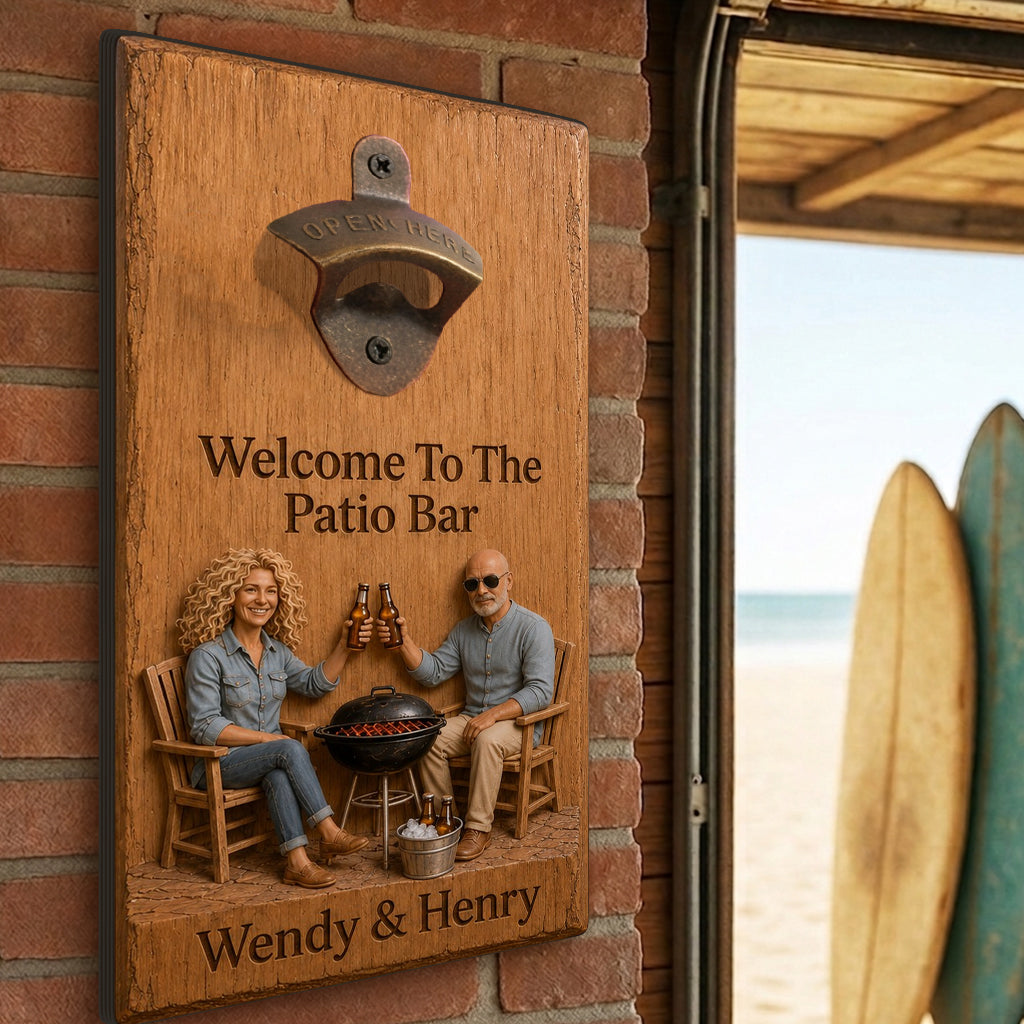 Cheers To Us - Personalized Beer Wall Bottle Opener