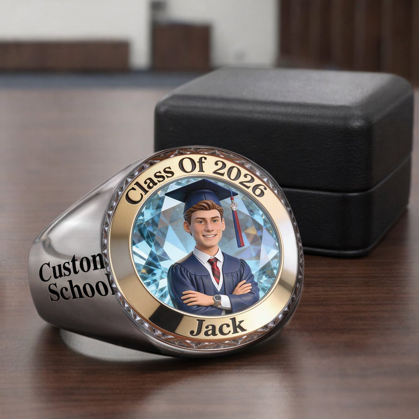 Class Of 2026 - Personalized Graduation Signet Ring
